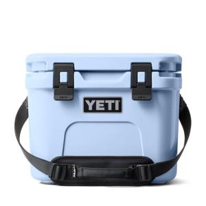 YETI Roadie 15 Hard Cooler with DoubleDuty Shoulder Strap, Big Sky Blue