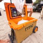 RTIC 52 Quart Ultra-Light Wheeled Hard Cooler Insulated Portable Ice Chest Box for Beach, Drink, Beverage, Camping, Picnic, Fishing, Boat, 30% Lighter Than Rotomolded Coolers, Trailblazer