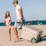 RTIC 52 Quart Ultra-Light Wheeled Hard Cooler Insulated Portable Ice Chest Box for Beach, Drink, Beverage, Camping, Picnic, Fishing, Boat, 30% Lighter Than Rotomolded Coolers, Trailblazer