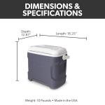 Igloo Portable Electric Coolers, 12v Cooler, Iceless Plug in Cooler, Electrice Ice Chest, Powered Cooler Hot/Cold