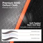 ALPHA CAMP Folding Camping Chair for Adults, Oversized Heavy Duty Lawn Chairs with Cooler Bag, Cup Holder & 600D Oxford Fabric, Folding Chairs for Outside Support 450 LBS,Outdoor Chair 2 Pack