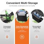 ALPHA CAMP Folding Camping Chair for Adults, Oversized Heavy Duty Lawn Chairs with Cooler Bag, Cup Holder & 600D Oxford Fabric, Folding Chairs for Outside Support 450 LBS,Outdoor Chair 2 Pack