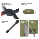 Naturehike YL01 Snap Camping Chair, 1 Second Setup Frame, 441lb Capacity Camp Chair, Portable & Lightweight Backpacking Chair