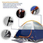 ASFANES 4 Person Waterproof Tents for Camping Easy Setup Outdoor Portable Backyard Camping Tents Suitable for Car Camping, Backpacking, Hiking, Picnic or Fishing, Navy Blue
