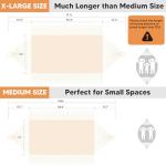 SUNCREAT Portable Camping Hammock for Outside, Heavy Duty 2 Person Hammock Bed for Tree, Beige with Tassels