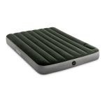 Intex 64762E Dura-Beam Standard Downy Air Mattress: Fiber-Tech – Full Size – Built-in Foot Pump – 10in Bed Height – 600lb Weight Capacity
