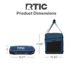 RTIC 28 Can Everyday Cooler, Soft Sided Portable Insulated Cooling for Lunch, Beach, Drink, Beverage, Travel, Camping, Picnic, for Men and Women, Navy