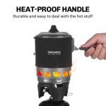 Fire-Maple "Fixed Star 3" Personal Cooking System | Pot/Jet Burner Stove System with Electric Ignition | Ideal for Hiking, Camping, Backpacking, Fishing, Hunting Trips and Emergency Use, Black