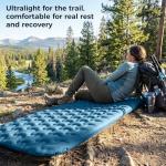 ATEPA Self-Inflating Sleeping Pad, Compact Foam Camping Pad with 3cm High-Resilience 4-Side-Compression Sponge, Lightweight & Portable Mat for Backpacking, Hiking, Camping, Blue