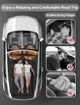 Umbrauto SUV Air Mattress for Trunk: Upgraded Car Camping Mattress with Flocked Surface and Extra Thick Bottom, Van Sleeping Bed for Back Seat with Pump, Nozzle, Repair Patch, Carry Bag