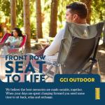 GCI Outdoor Roadtrip Rocker Camping Chair - Indigo Blue