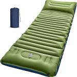 Myxslop Camping Sleeping Pad, Thick 5 Inch Camping Mat with Pillow Built-in Foot Pump Ultralight Inflatable Sleeping Pads for Camping, Backpacking, Hiking, Tent
