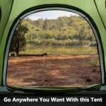 Moon Lence Instant Pop Up Family Camping Tent - 4-5 Person Portable Automatic Tent - Waterproof Windproof for Camping, Hiking, Mountaineering