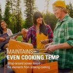 GSI Outdoors Selkirk 540+, Portable Outdoor Camping Stove, 2-Burner Propane Grill, 14,000 BTU High-Output Adjustable Burners, Integrated Igniter and Wind Guards