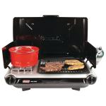 Coleman Tabletop 2-in-1 Camping Grill/Stove, 2-Burner Propane Grill & Stove with Adjustable Burners & 20,000 BTUs of Power