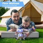 CYMULA Memory Foam Camping Mattress Pad,3 in Sleeping Pad for Camping,Non-Slip Bottom Floor Cot Mattress for Adults,Portable Roll up Mattress Pad Mat for Travel Hiking,Guest Bed Tent(Cot 72 * 24)