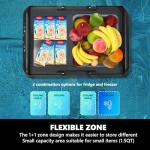 EUHOMY 12 Volt Refrigerator, 19 QT(18 L) Portable Freezer, Electric Cooler -4℉~68℉, 12V Car Fridge Reversible Door, Portable Freezer 12/24V DC & 120-240V AC for Camping, Truck, Travel