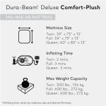 Intex Mid-Rise Air Mattress Bed with Built-in Pump, Dura-Beam Deluxe Comfort Plush, Queen - Portable Luxury Travel Airbed for Adults, Camping, Guests