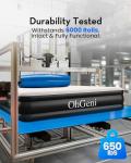 OhGeni Queen Air Mattress with Built in Pump, 18 Raised Comfort Inflatable Mattress, Quiet Surface Portable Blow Up Bed, Air Bed for Home and Guest, Colchone Inflable, 650 lbs Max