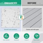 KingCamp Spacious Tabletop Area Aluminum Compact Roll 4-6 Person Stable Adjustable Feet Table with Carry Bag for Outdoor Camp Picnic, Black/Siver_53.5"×27.5" with Storage Layer