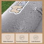 GORILLA GRIP Slip-Resistant Inflatable Sleeping Pad, Puncture Resistant Lightweight Camping Mattress, Foot Pump, Air Mats for Travel Backpacking, Inflating Bed Camp Sleep Pads for Tent, Gray