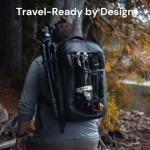 CLIQ Portable Camping Chair - Collapses to Size of Water Bottle - Lightweight Folding Chair for Camping - Outdoor Chair Supports 300 Lbs - Camp Chair Outdoor Adventures, Black