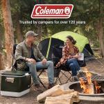 Coleman Blue Quad Chair with Built-In Cooler