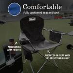 Coleman Blue Quad Chair with Built-In Cooler