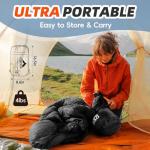 MEREZA Sleeping Bags XL for Adults Mens Large Wide Sleeping Bag for Camping & Backpacking Big and Tall Sleeping Bags for Women 4 Season Warm & Cool Weather with Compression Sack 20-32°F