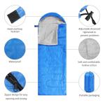 Junkin 12 Pcs Camping Sleeping Bag Bulk for Homeless 4 Seasons Cold Warm Weather Sleeping Bags Waterproof Lightweight with Compression Bag Camping Gear Equipment for Adults Backpacking Hiking
