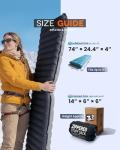 ZOOOBELIVES Extra Thickness Inflatable Sleeping Pad with Built-in Pump, Most Comfortable Camping Mattress for Backpacking, Car Traveling and Hiking, Compact and Lightweight - Airlive2000