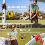 CROWN SHADES 10x10 Pop Up Canopy - Beach Tent with One Push Setup - Easy Outdoor Sun Shade for Events, Parties, Camping - Gazebo with STO-N-Go Cover Bag, Silver Coated Top, White