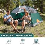 OLIXIS Camping Tent 2 Person, Waterproof Windproof Dome Tent with Multi-Directional Ventilation, Quick 5 Min Setup for Family Outdoor, Backpacking, Hiking, Green