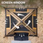 EVER ADVANCED 4 Person Blackout Camping Tent, 60s Easy Setup Instant Cabin Tent for Family, 4000mm Water-Resistant & UV Protection Light-Blocking Tent with Rainfly for Outdoor Travel, 8' x 7' x 59"