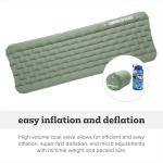 Big Agnes Campmeister Deluxe - Insulated Sleeping Pad, Ultralight Inflatable Mat For Camping, All Season Compact Backpacking And Hiking, 30x78 Extra Wide Long