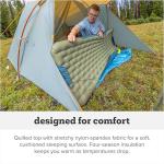 Big Agnes Campmeister Deluxe - Insulated Sleeping Pad, Ultralight Inflatable Mat For Camping, All Season Compact Backpacking And Hiking, 30x78 Extra Wide Long