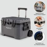 Igloo Trailmate 52 Qt Wheeled Cooler, Carbonite