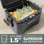 Igloo Trailmate 52 Qt Wheeled Cooler, Carbonite