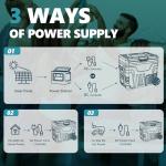 EUHOMY 12 Volt Refrigerator, 53QT(50L) Electric Cooler, Portable Freezer 12V/24V DC 100-240V AC, 12V Fridge -4℉~68℉, 12V Cooler with Wheels & 2 Baskets for Travel, Truck, Boat, Camping