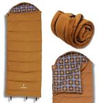 Browning Camping Enterprise -20° Degree Sleeping Bag – Hooded Rectangular Cold Weather Canvas Sleeping Bag with Flannel Liner, PolyLoft Insulation & Roll-Up Straps for Winter Camping