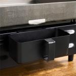 Blackstone 1971 Original 17” Tabletop Griddle with Stainless Steel Front Plate, Powder Coated Steel, Black