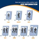 CYMULA Camping Mattress Pad Sleeping Mat, Portable Roll Up Mattress for Adults Camping, Bed Pads for Sleeping, Guest Beding for Sleepover Car Bed with Travel Bag