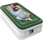 Zearna Air Mattress with Built in Pump - Upgraded Twin Blow Up Mattress, 2 Mins Quick Self Inflatable with Double Air Chamber,18"/550lbs Max, Strong Support, for Camping,Home,Guests,Portable Travel