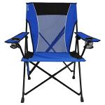 Kijaro Dual Lock Folding Camp Chairs - Versatile for Sports, Outdoors & Lawns - Locks Positions - Maldives Blue