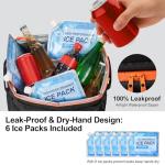 Odoland 48/72 Cans Soft Cooler with Wheels and Handle Collapsible Ice Chest Rolling Coolers on Wheels for Beach Camping Travel and Picnic