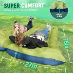 Myxslop Camping Sleeping Pad, Ultralight Camping Mat with Built-in Foot Pump, Comfortable Sleeping Mat for Backpacking, Car Traveling,Tent,and Hiking