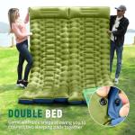 Myxslop Camping Sleeping Pad, Ultralight Camping Mat with Built-in Foot Pump, Comfortable Sleeping Mat for Backpacking, Car Traveling,Tent,and Hiking