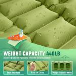 Myxslop Camping Sleeping Pad, Ultralight Camping Mat with Built-in Foot Pump, Comfortable Sleeping Mat for Backpacking, Car Traveling,Tent,and Hiking