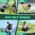 Myxslop Camping Sleeping Pad, Ultralight Camping Mat with Built-in Foot Pump, Comfortable Sleeping Mat for Backpacking, Car Traveling,Tent,and Hiking