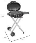 Coleman Roadtrip 225: Portable Propane Grill, Gas Grill with Push-Button Start, Foldable Legs & Wheels, Side Table, and 11k BTUs